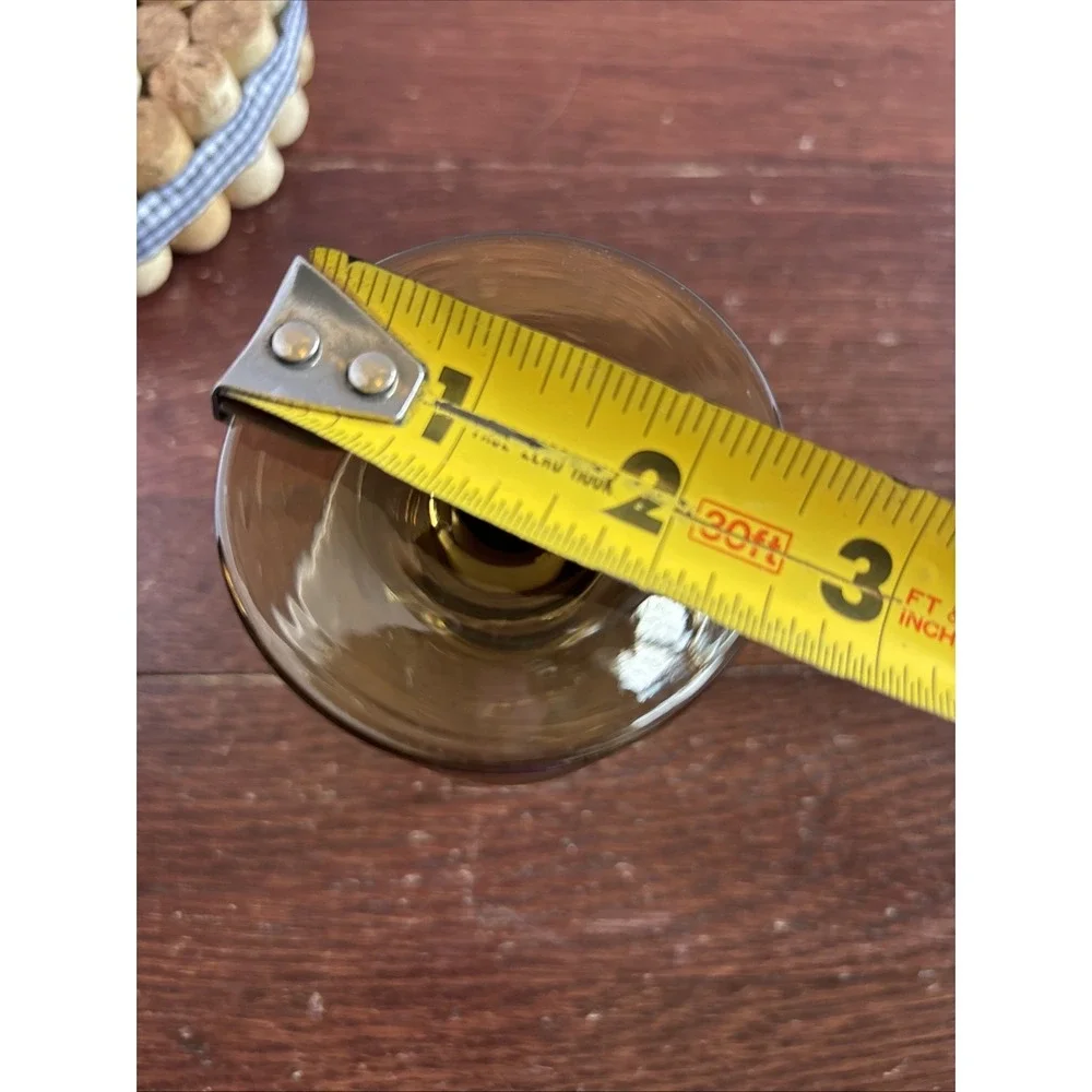 Pfaltzgraff Village Brown 6 oz‎ Wine Glass Water Stem Goblet 5-1/4